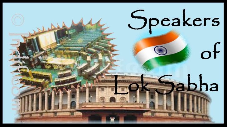 Speakers Lok Sabha of India