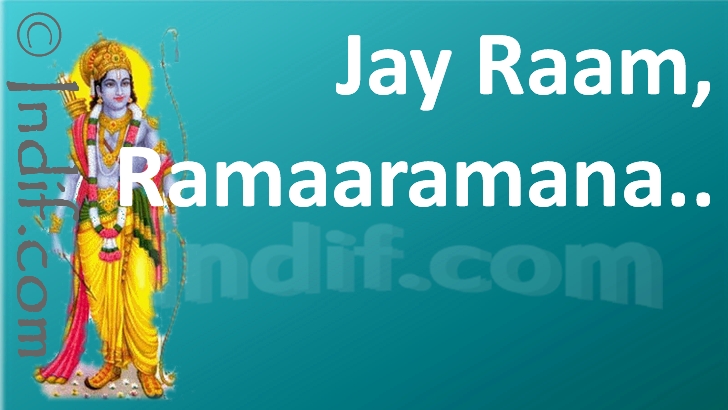 Jay raam ramaaramanaM shamanaM
