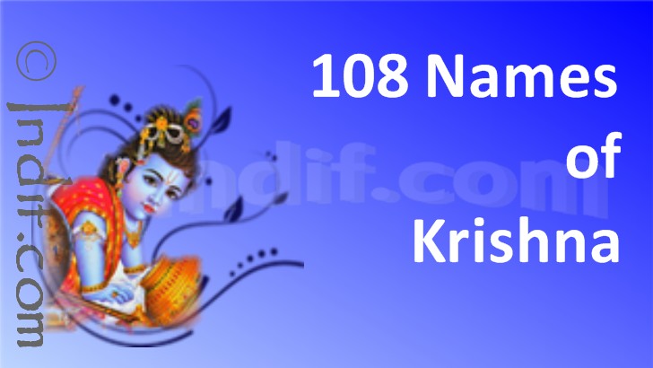 108 Names of Lord Krishna by Indif.com
