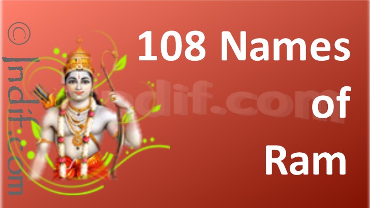 108 Names of Lord Ram by Indif.com