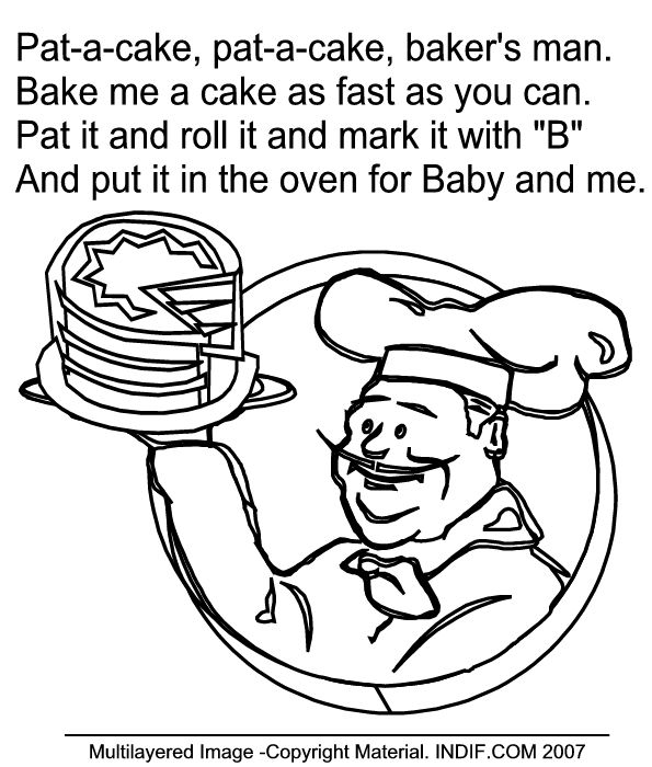 Pat-a-cake, pat-a-cake, baker's man,