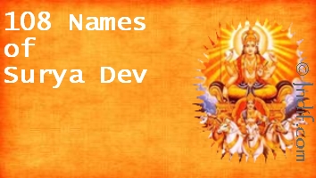 Surya Dev 108 Names