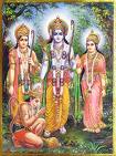 Rama Lakshmana Sita and Hanuman