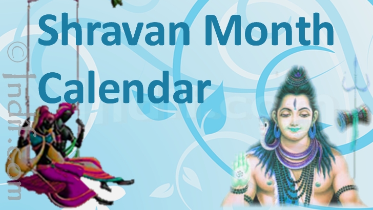 Shravan Month Calendar by Indif.com