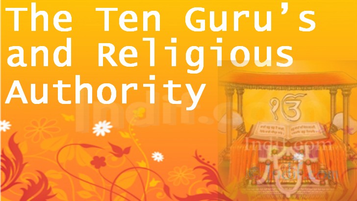 The ten gurus and religious authority